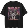 Streetwear Dalmatian Graphic T-Shirt Cotton Tshirt Unisex Tops Tees Summer Short Sleeves T Shirt
