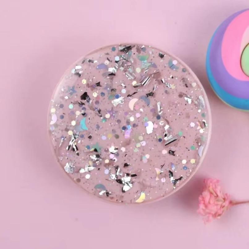 Holder Grips Tok Sockets Starry Sky Glitter Drop Glue Tablet And Mobile Phone Pop Grip 3D Finger Phone Universal Lazy Holder