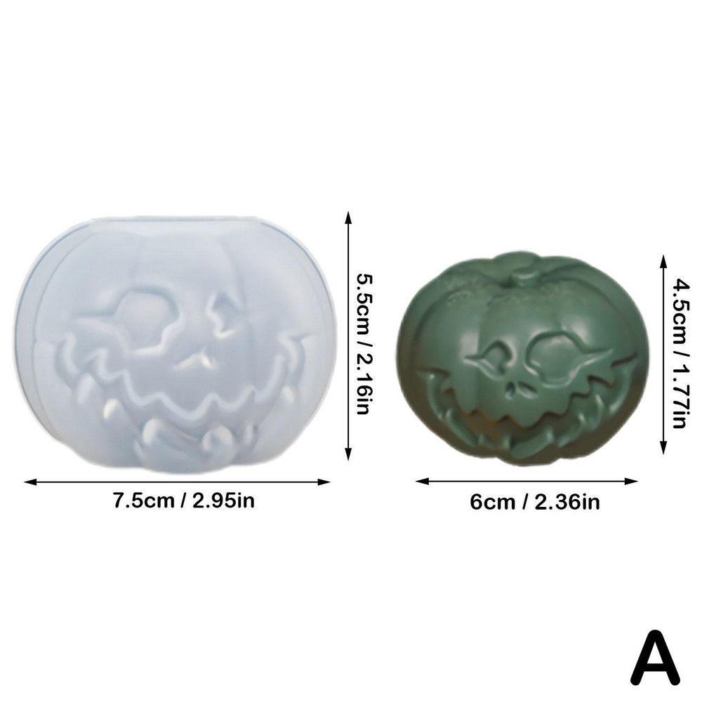 Pastry Decorating Handmade Silicone Cake Baking 3D Pumpkin Mold Halloween Mould Candle Molds