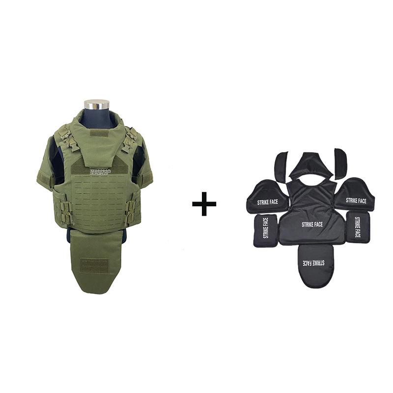 Level IIIA Quick Release Tactical Vest with Laser Cut MOLLE System and Anti-D Clothing