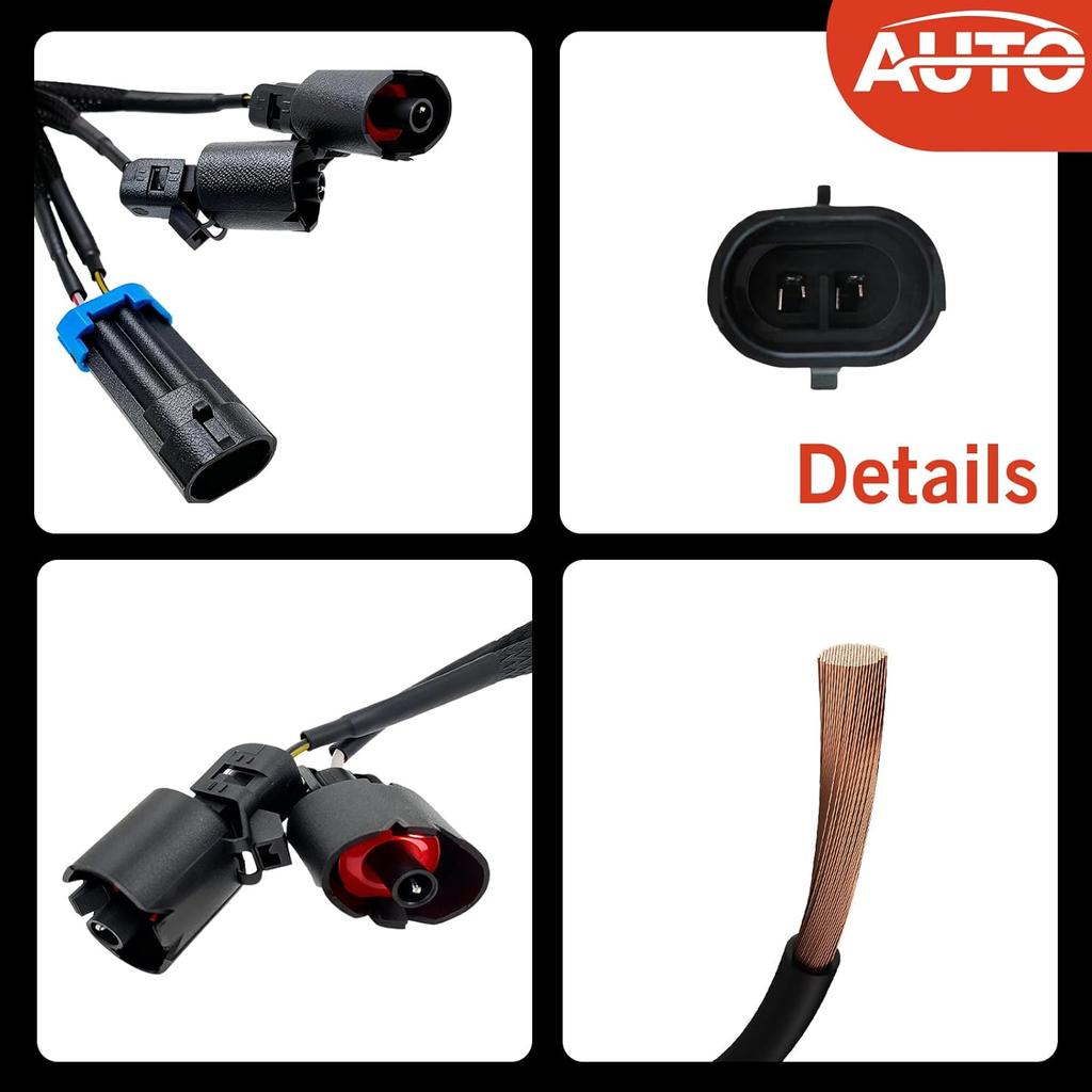 Gen 3 LS Knock Sensor Extension Relocation Harness 41'' Compatible With LS1 LS6 LQ4 LQ9 LM7 L59 LR4 L33