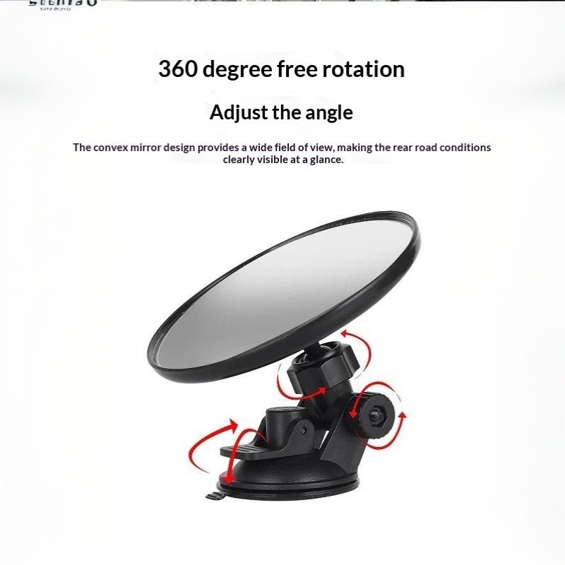 Interior Rear View Mirror 360° Rotates Blind Spot Free HD 1PC Universal Fit for Sedan SUV Pickup Trucks