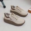 Spring Women's Korean Chunky White Sneakers - Trendy, All-Match Casual Shoes XQ5801