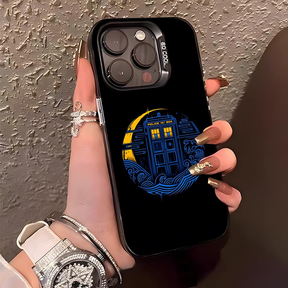 D-Doctor W-Who Phone Case For IPhone17 Air 16 15 14 Plus 13 12 11 Pro XS Max Silver Black Bumper Case