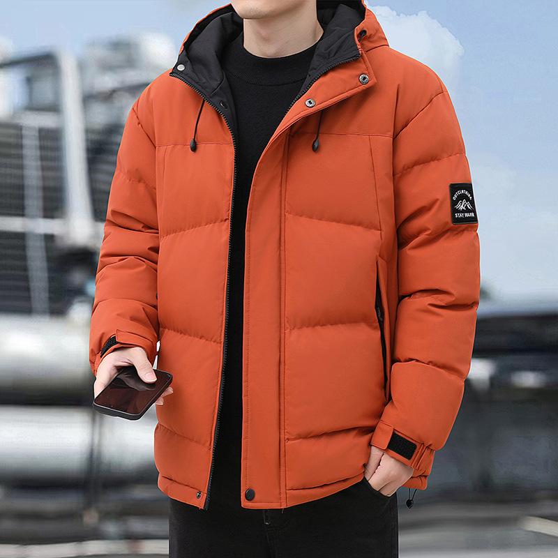 High-End Winter Cotton-Padded Coat Men's Thick Loose Trendy Fashionable Warm Cotton Cloth Hooded Large Cotton-Padded Jacket Winter Windproof Jacket
