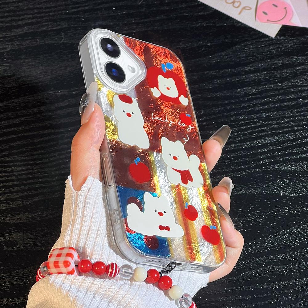 Bracelet Chain Shockproof Phone Case For iPhone 12 Funda iPhone 11 13 15 14 16 Pro Max 12promax Hard Plastic Cover With Lanyard