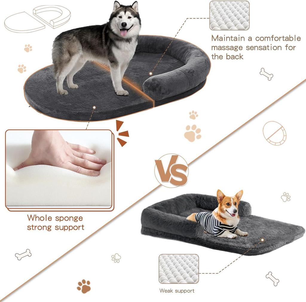 Washable Foldable Pet Sofa & Mat - Large Dog & Cat Bed House