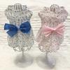 Pet Clothes Bow Floral Dog Clothes Summer Breathable Pet Supplies Puppy Skirt Teddy Dog Clothes