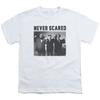 Three Stooges Kids Mens T-Shirt Never Scared