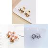 Vintage Geometric Titanium Steel Dangle Earrings With Roman Number Design For Women