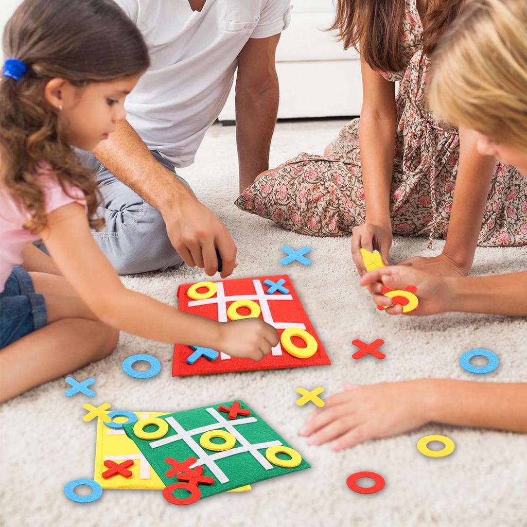 20pcs Felt Board Game for Kids and Family Party Fun Mini Board Game Toy Family Board Game Birthday Party Favors Travel Game