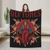 D-Deftoness Nu Metal Blanket  Warm Soft Pattern Plush Throw Blanket For Girls Boys Bedroom Flannel Bedspread Bed Cover