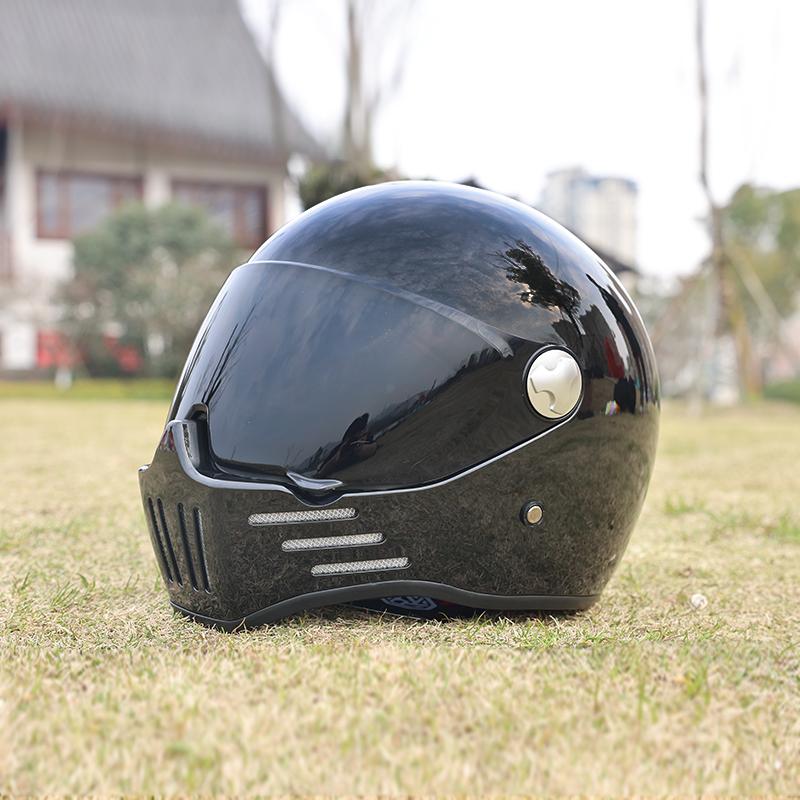 ORZ-728-Motorcycle Retro Cruise Helmet Fully Covered Personalized Pig Nose Full Helmet Casco Moto