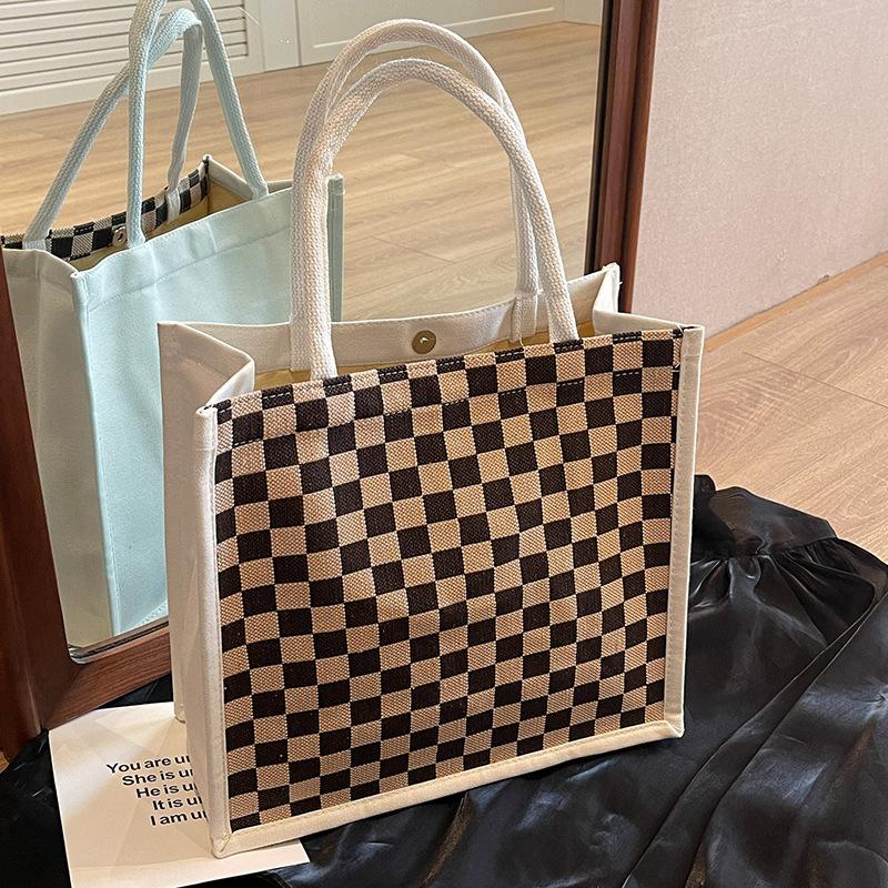 

Большая вместительная сумка для женщин, универсальная сумка для студентов колледжей, одно плечо, модная холщовая сумка для ручного ношения на работе