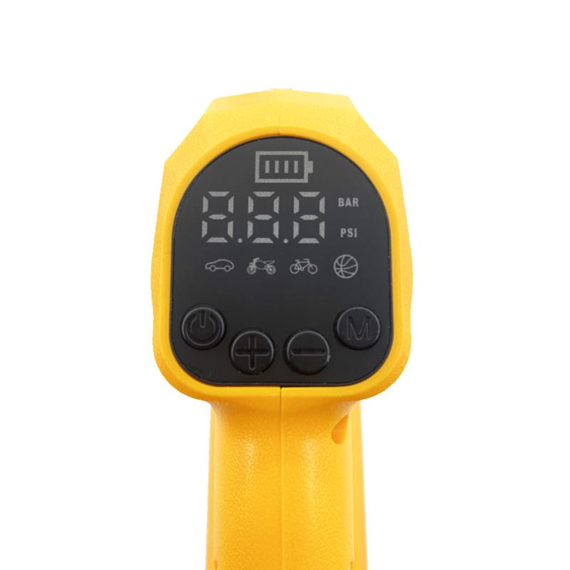 For Dewalt 18V 20V Battery Electric Air Pump Cordless Air Inflator Air Compressor with LED Light for Tire Pumping/Ball Inflation