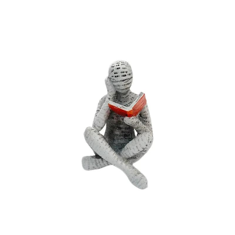 

Творческая статуя женщины-мыслителя для чтения, художественный современный дизайн для домашнего офиса, книжной полки, телевизора, тумбы и украшения стола