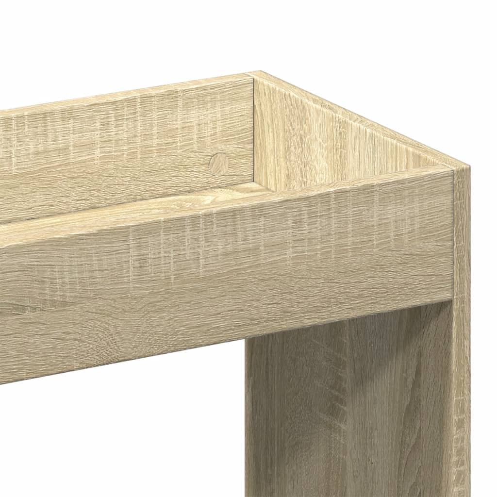 Highboard Sonoma Oak 92x33x140 Cm Engineered Wood