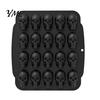 Halloween Gift for Bakers Skull Cake Mold with 20 Cavity, Theme, Silicone Non-Stick Candy Baking Accessories Parties Mold, Realistic 3D Tray