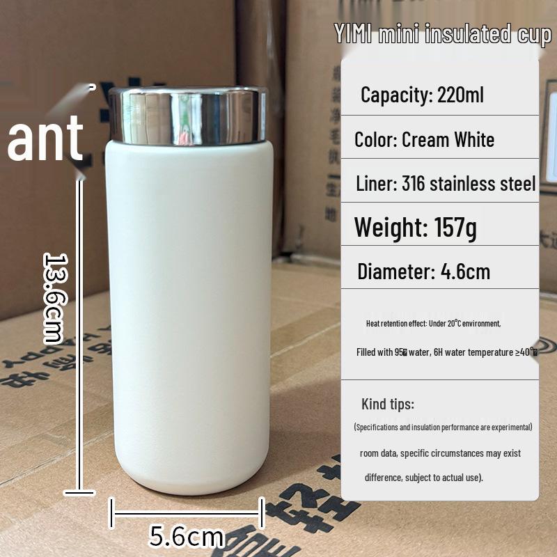 Mini Compact Insulated Lightweight Portable Cup with 316 Inner Liner for Outdoor & Office Use