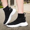 2025 Primavera e autunno nuove scarpe sportive casual in tessuto volante taglia grande high top traspiranti antiscivolo per coppia stivaletti alla caviglia 36-48