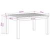 Coffee Table White 49 x 68.5 x 36 cm Solid Acacia Wood