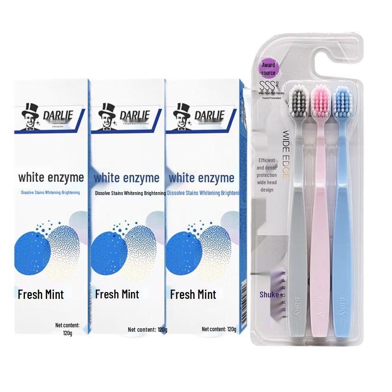 Hawley Fresh Mint Toothpaste & Saky Toothbrush Set