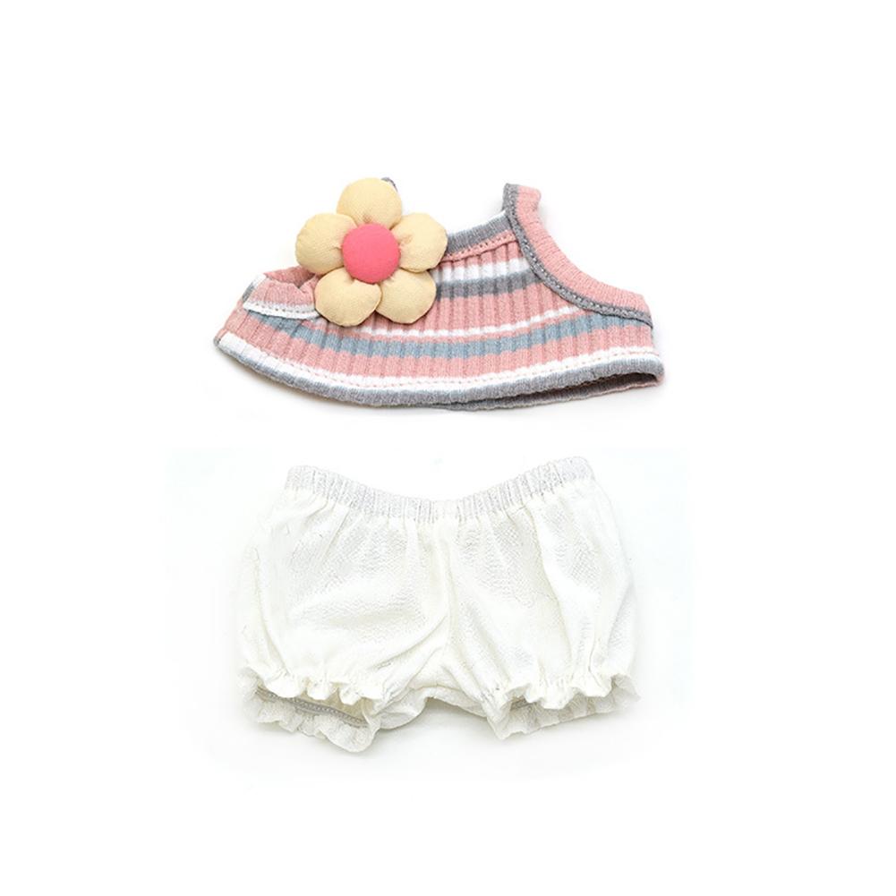 20CM Doll Rompers Cartoon Plush Doll Replacement Outfit Playing House Accessories Mini Clothes