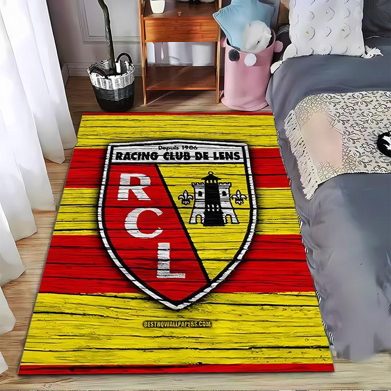 Racing Club De Lens Carpet Suitable As a Non-slip Mat for the Living Room or Bedroom Sofa