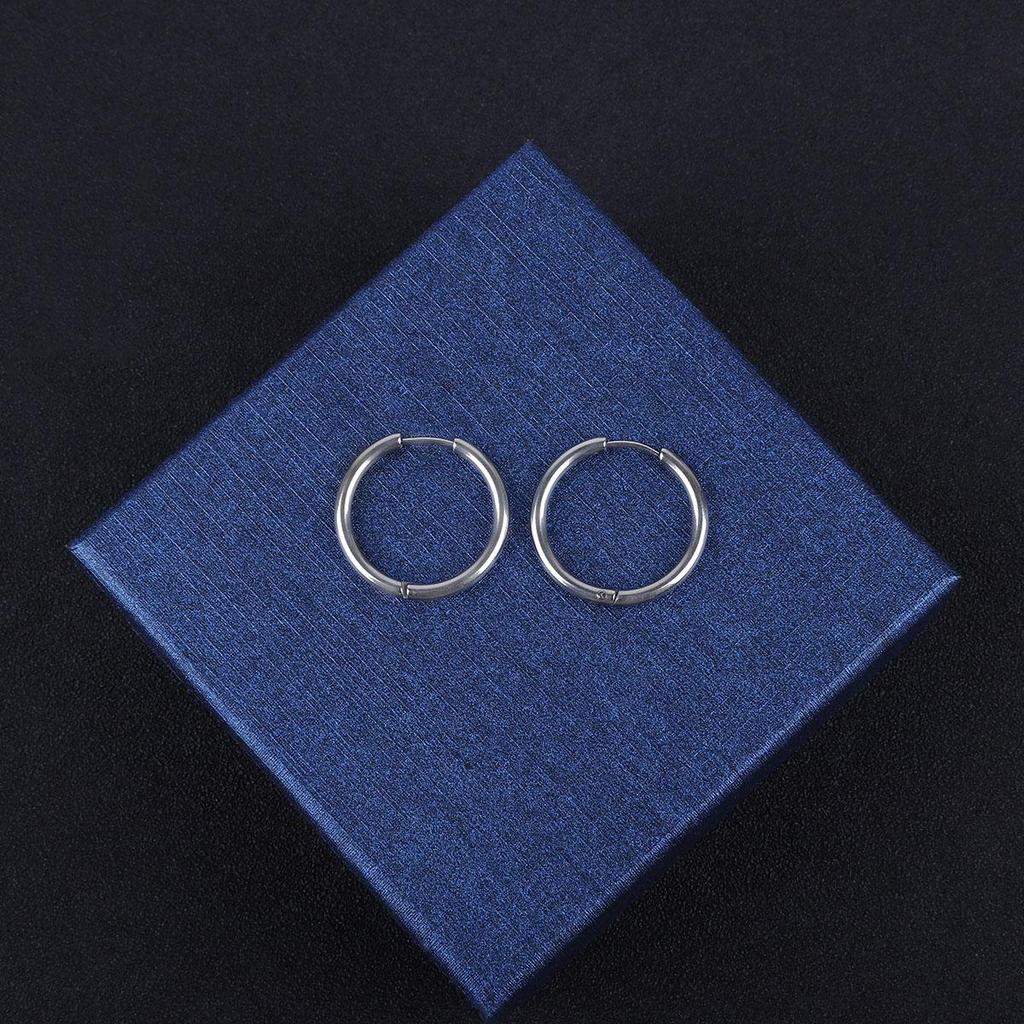 1Pcs Circle Hoop Earring for Women Men Ear Rings Ear Huggie 6-18mm