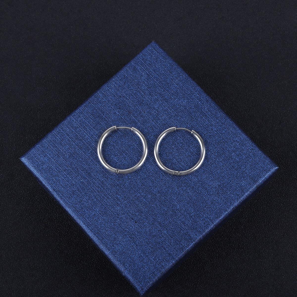 

1 шт. Серьга-кольцо для женщин и мужчин, обнимающая ухо, 6-18 мм 20mm роман серебряный