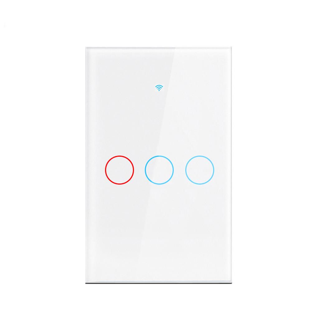AXUS WiFi Ewelink APP Light Wall Switches Touch Smart Wireless Remote Control No Neutral Wire Install Support Alexa Google Home