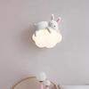 Creative New LED Cream Wall Lamp Living Room Study Children's Room Decorative Atmosphere Lighting Bear Rabbit Lamp