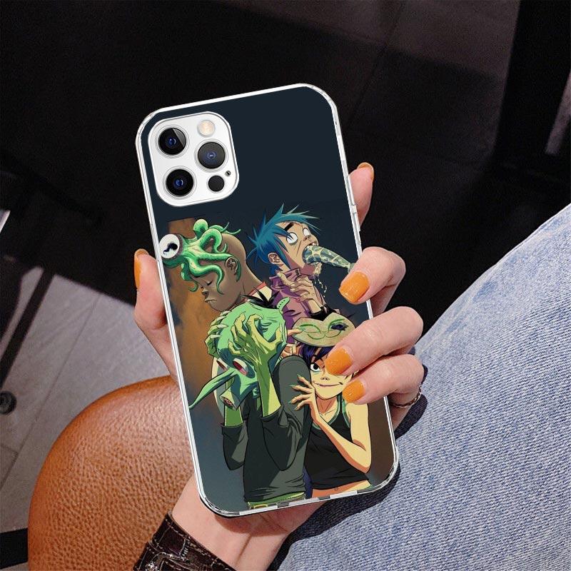 Gorillaz Anime Phone Case For iPhone 17 Air 16 Pro Max 16E 15 + 14 Plus 11 12 13 Mini 7 8 SE Gift Print Cover Fundas 17 Air 16 P