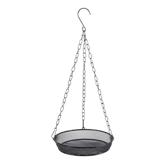 

Подвесная кормушка для птиц Yousheng Mesh, металлический поднос для корма с цепями, кормушка для птиц на открытом воздухе, для балкона, крыльца, двора Round