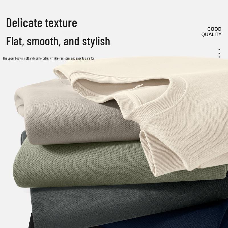 JEEP SPIRIT Men's 2025 Loose Fit Round Neck Graphic Sweatshirt