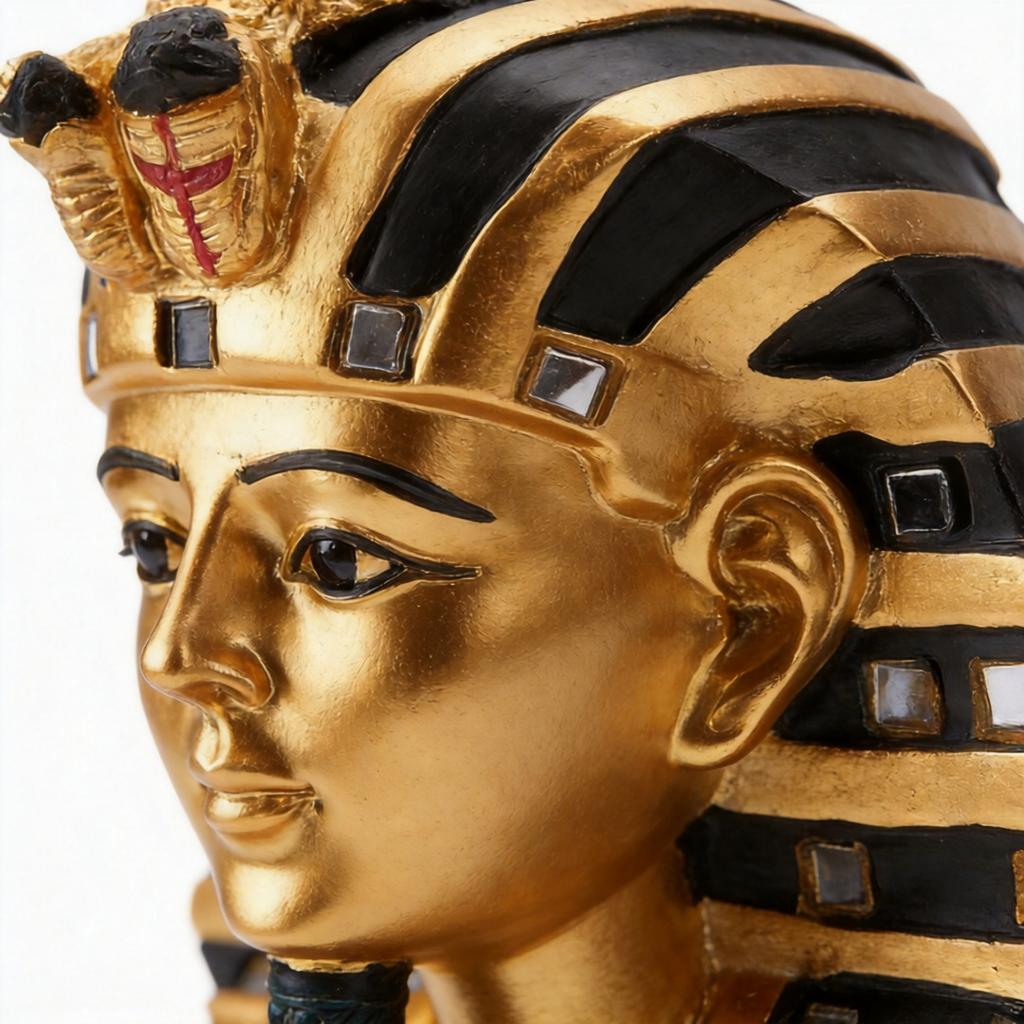 Pharaonenbüste Altes Ägypten Dekorative Ornamente Harzstatue Exquisit Mit Sockel Schreibtisch Wohnzimmer Arbeitszimmer Dekoration Kunstgeschenk