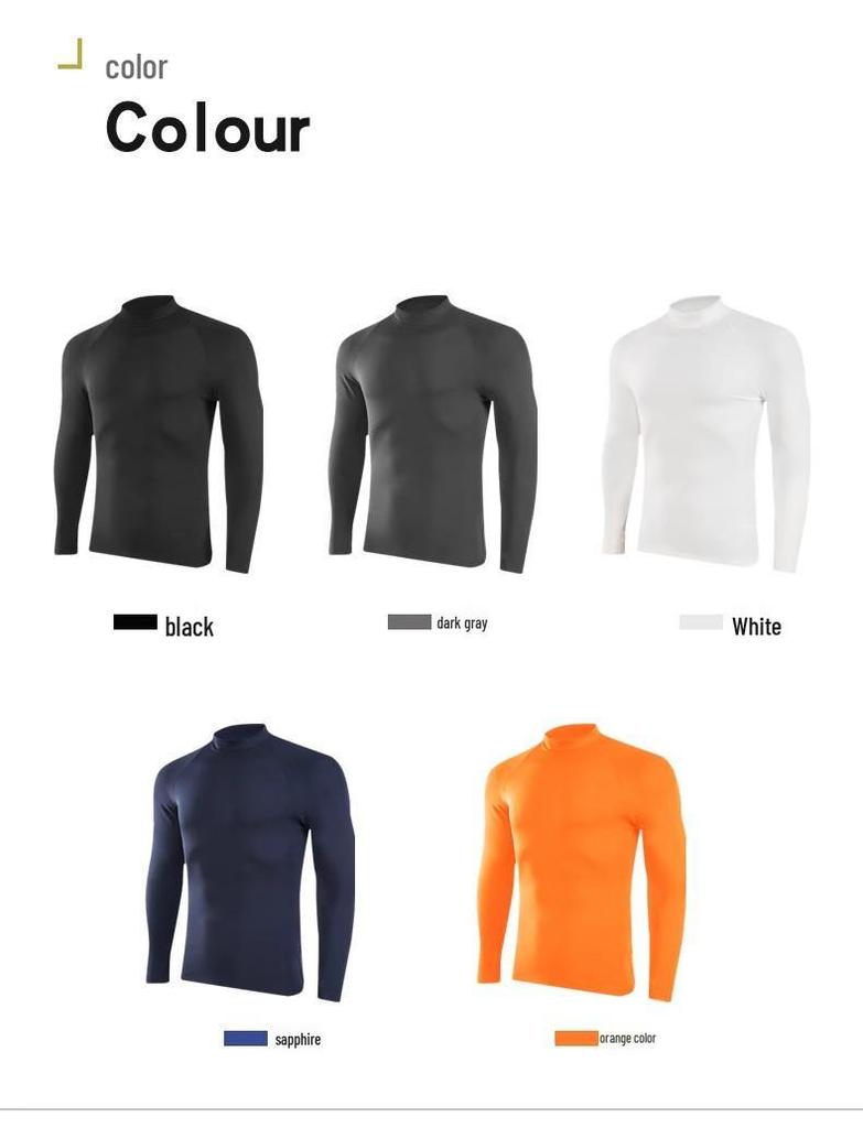 Herren Schnelltrocknendes Elastisches Langarm-Sport-T-Shirt für Laufen und Basketball - Frühling/Herbst.