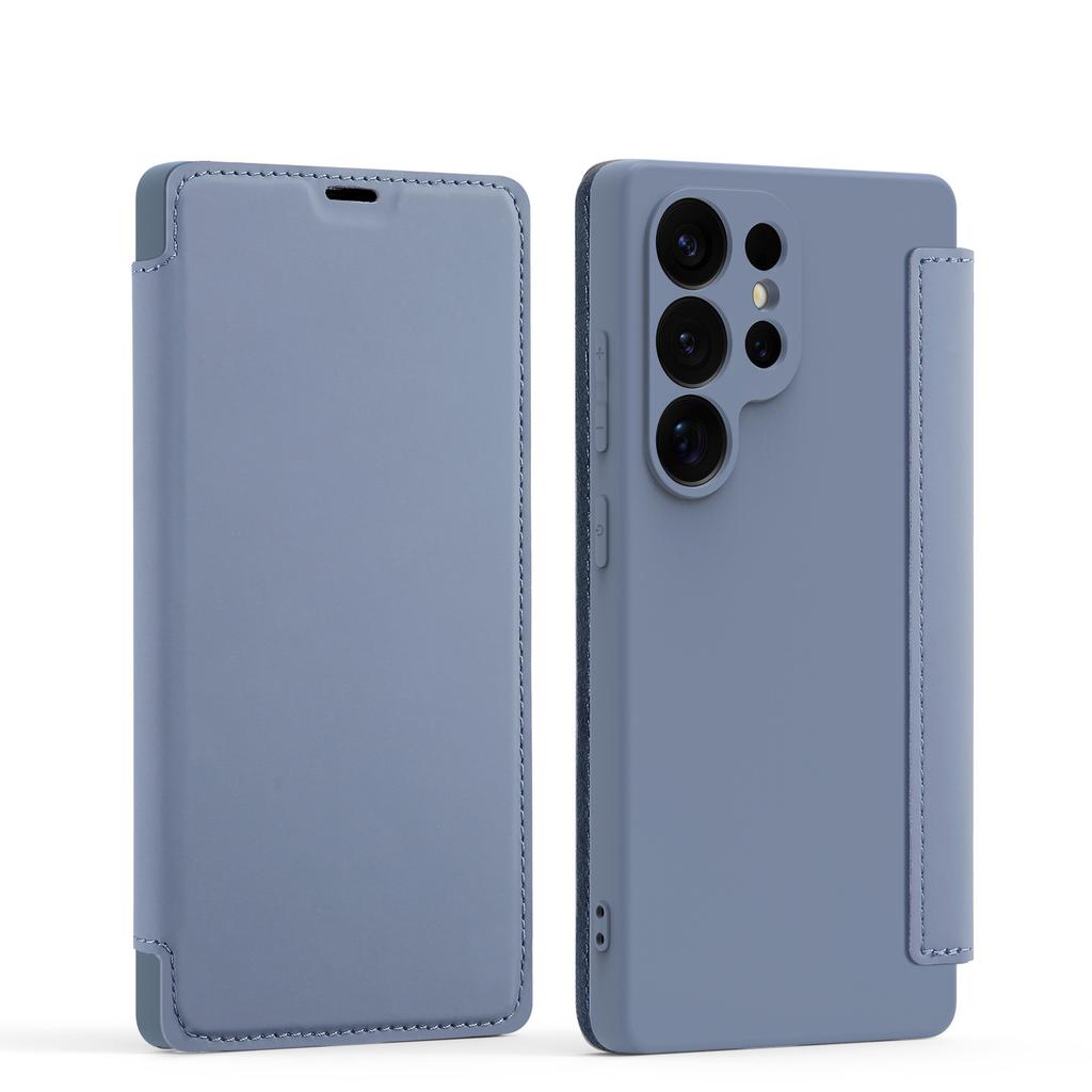 Prémiový kryt pro řadu Samsung Galaxy S22 S23 S24 S25. Liquid Skin - Kryt na telefon na dotek s ochranou proti pádu, slotem na kartu a víceúhlovým stojánkem