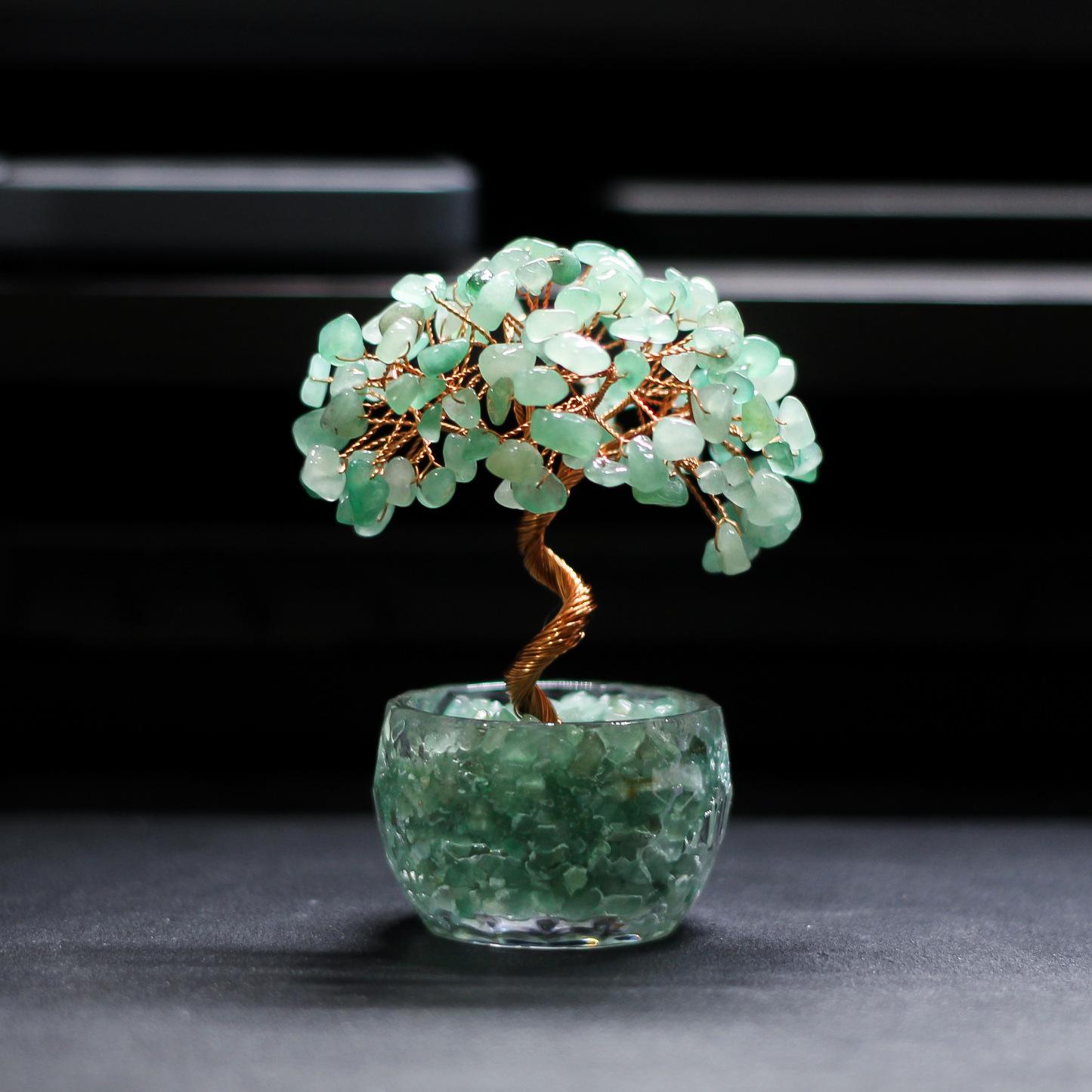 Citrine Crystal Money Tree Ornament - Home/Office Decor & Gift