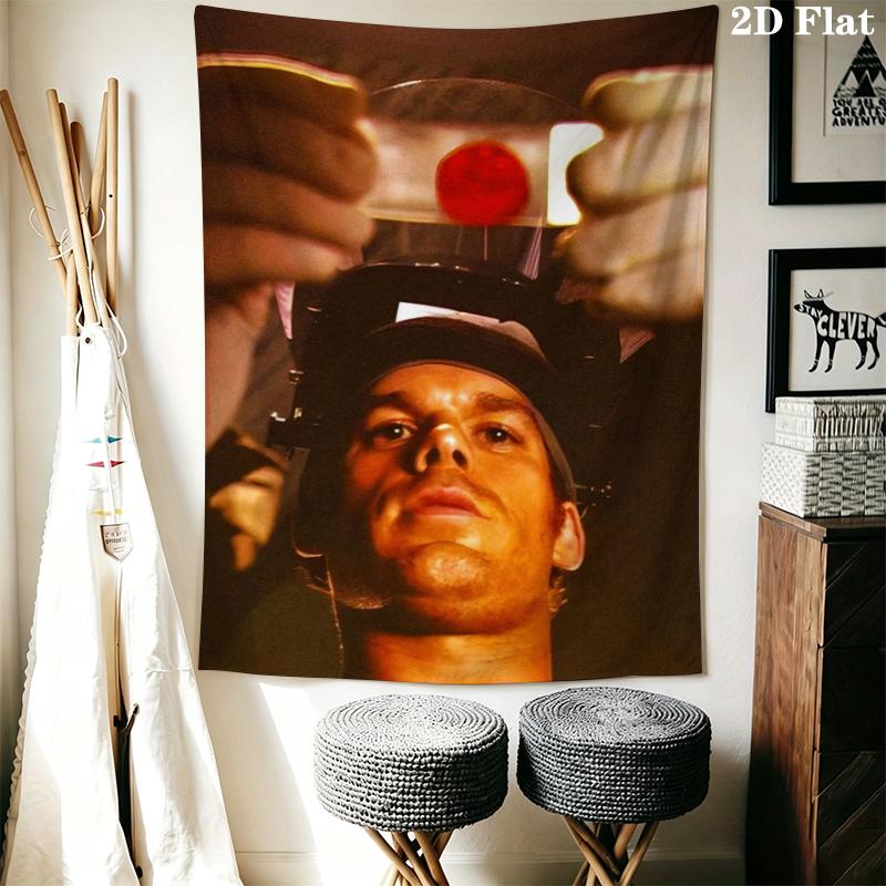 DEXTER Wall Tapestry Aesthetic Wall Hanging Printed Fabric Blanket Decorative Tapestries for Bedroom Living Room Home Decor