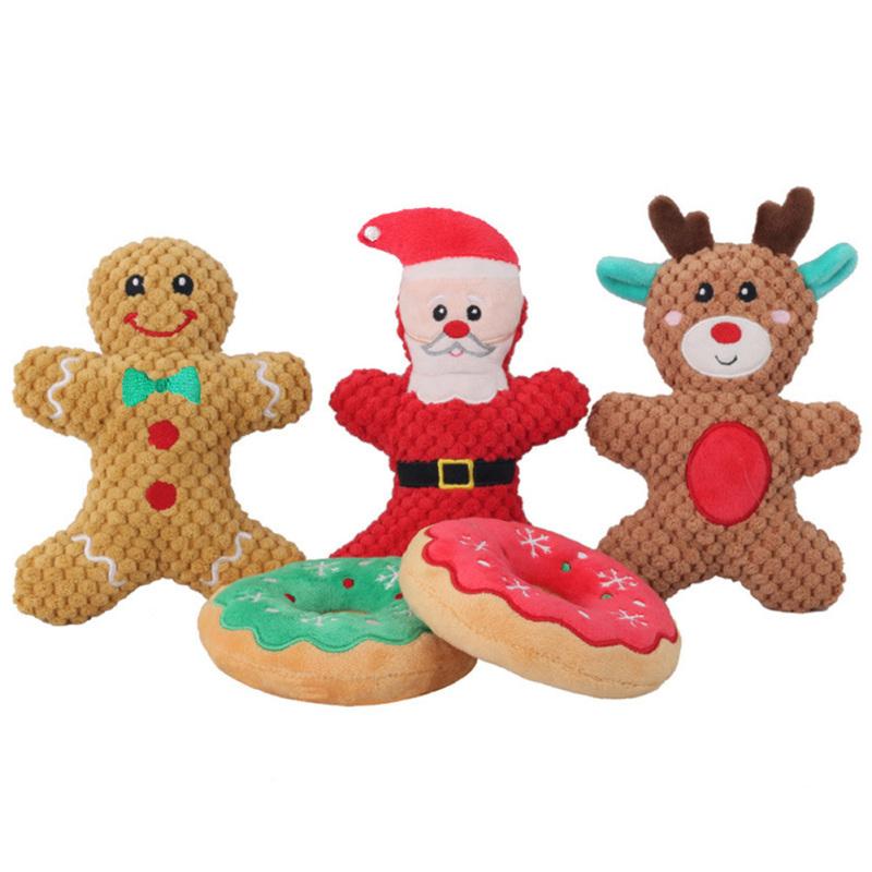 

Игрушки для собак с пищалкой, плюшевая игрушка для собак, милые мягкие игрушки для жевания собак с пищалкой, пищащий нюх