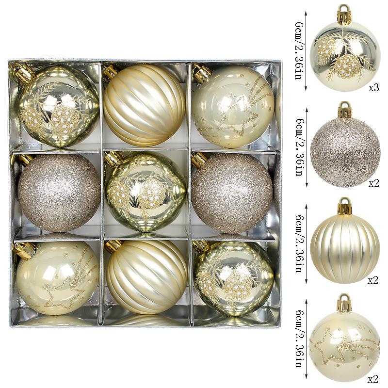 Xiyin Multicolor Christmas Tree & Window Hanging Ball Set
