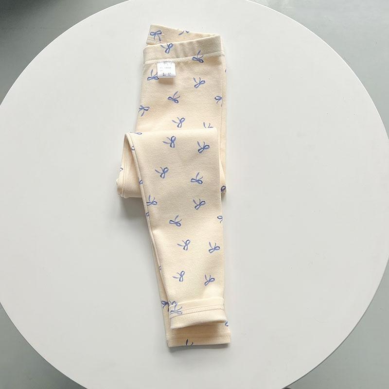 Flickleggings Höst Vinter Byxor För Barn Tjock Bomull Elastiska Barnbyxor Mångsidiga Smala Småbarnstights Baby Tonårskläder