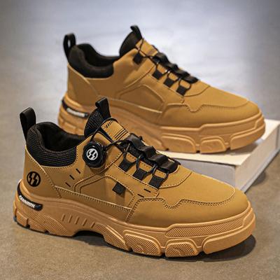 Autumn Men's Shoes 2024 Breathable  Tooling Shoes Men's Motorcycle Boots Men's Platform Casual Board Shoes