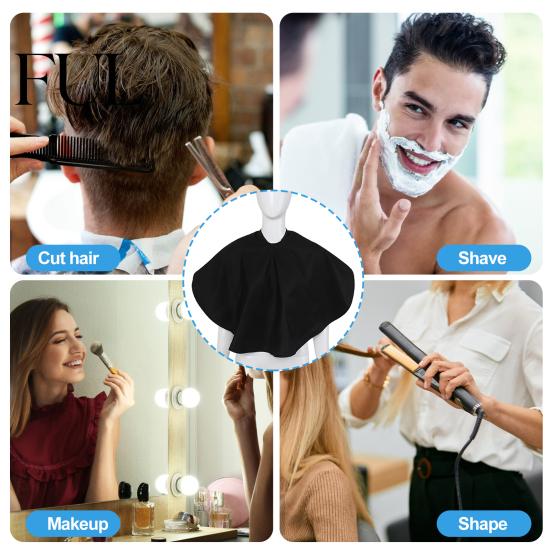 Good Waterproof Effect Hair Dye Shawl Scarf Reusable Convenient Fastener Stylist Apron for Dyeing Fixation Dyed Home Perm Beauty Salon Coloring Bibs