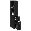 Bathroom Furniture Set Black Oak Look 22 x 41 x 135 cm
