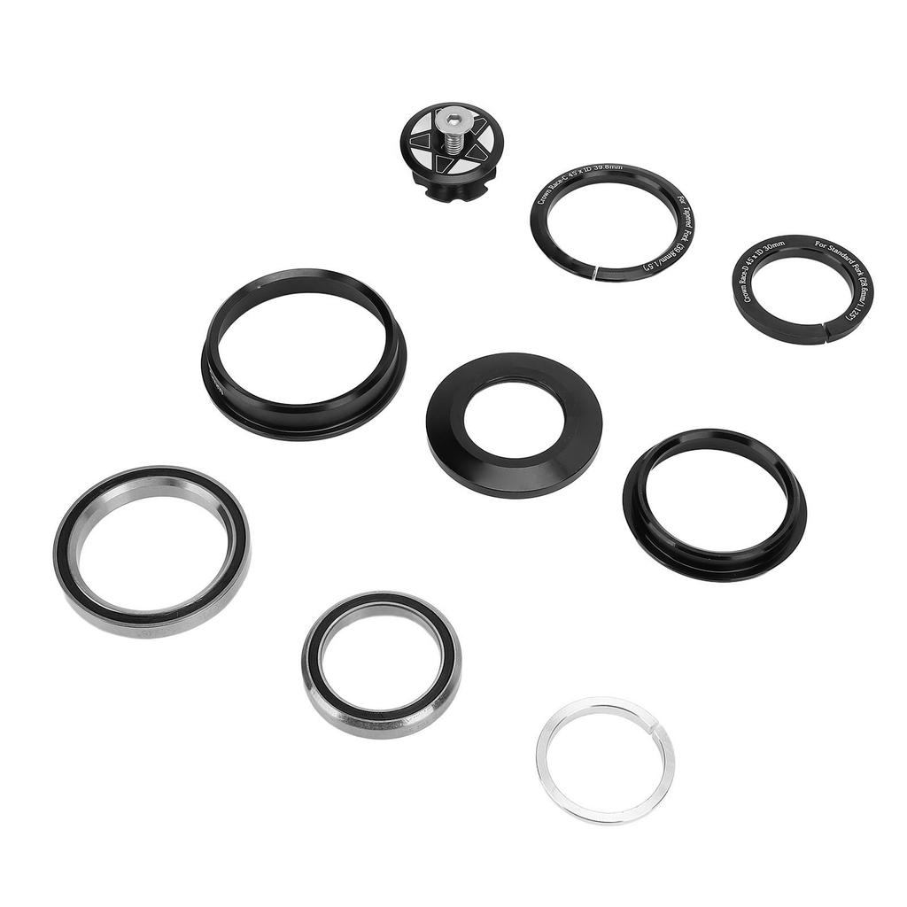 Bike Headset 44-55mm Aluminum Alloy Bike Headset with Sealed Bearings for 28.6mm Straight and Tapered Fork Steering Tube