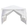3x6m 6-sided 2 Doors Spiral Tube Pergola White Pe Cloth Strong Waterproof Tent For Household Wedding