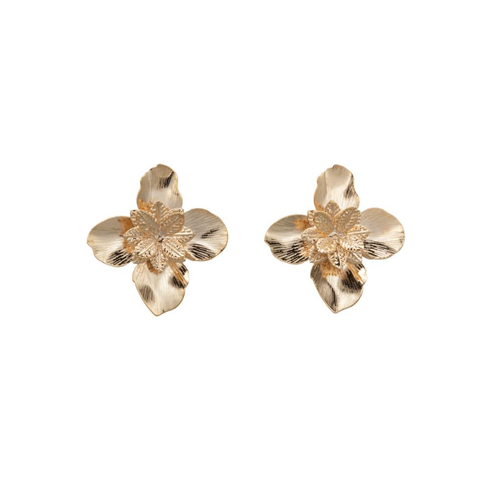 My Omelet Golden Flower Earrings