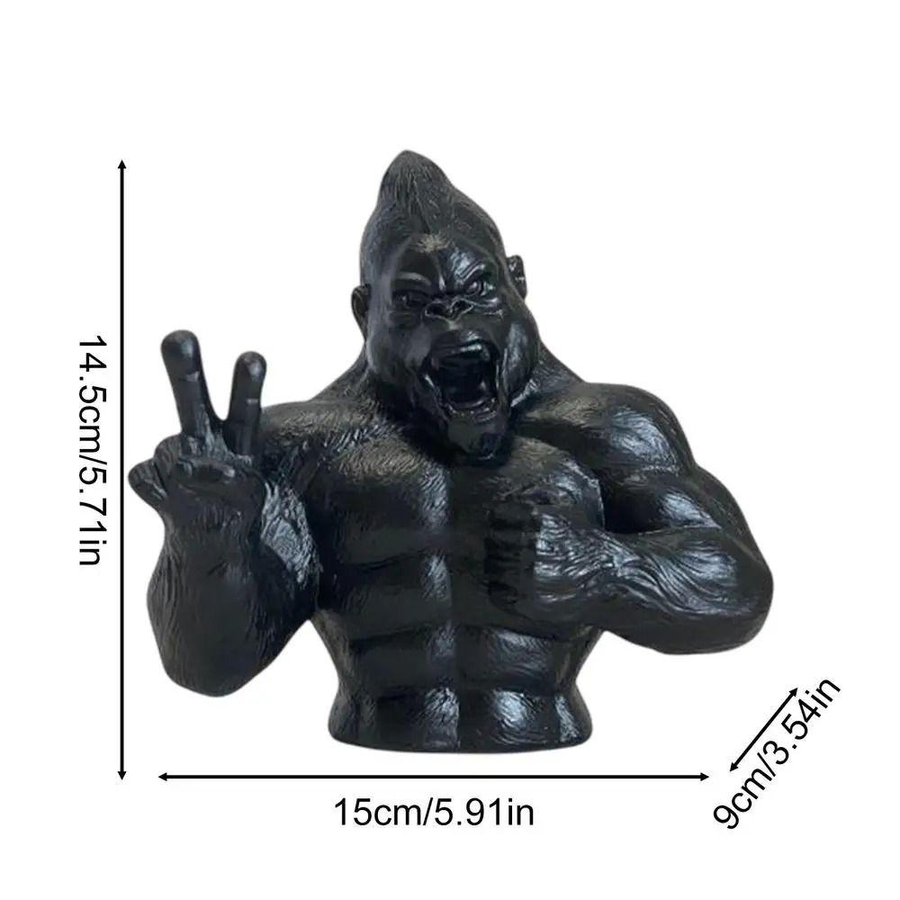 Handicraft Monkey Toy Sculpture Resin Miniatures Figurine Simulation Orangutan Statue  Prop